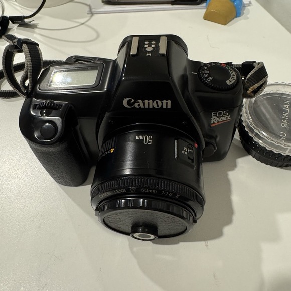Canon EOS Rebel X W/ Canon EF 50mm 1:18 II Lens. "No Battery* UNTESTED. (READ) - Picture 2 of 15